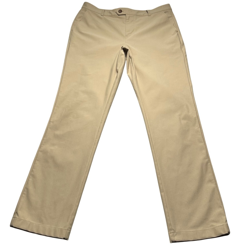 Mizzen + Main Baron Chino‎ Pants Mens 35x31 Khaki Tan Performance 1BO-2011
